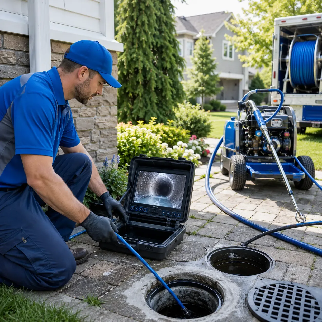 Outdoor drain cleaning professionals serving Chapin, IL