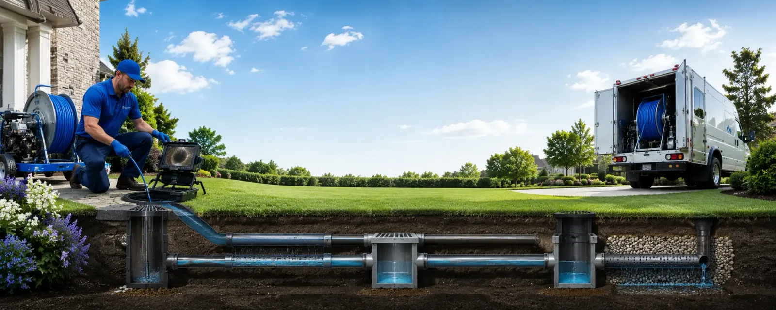 Outdoor drain cleaning information for Chapin, IL
